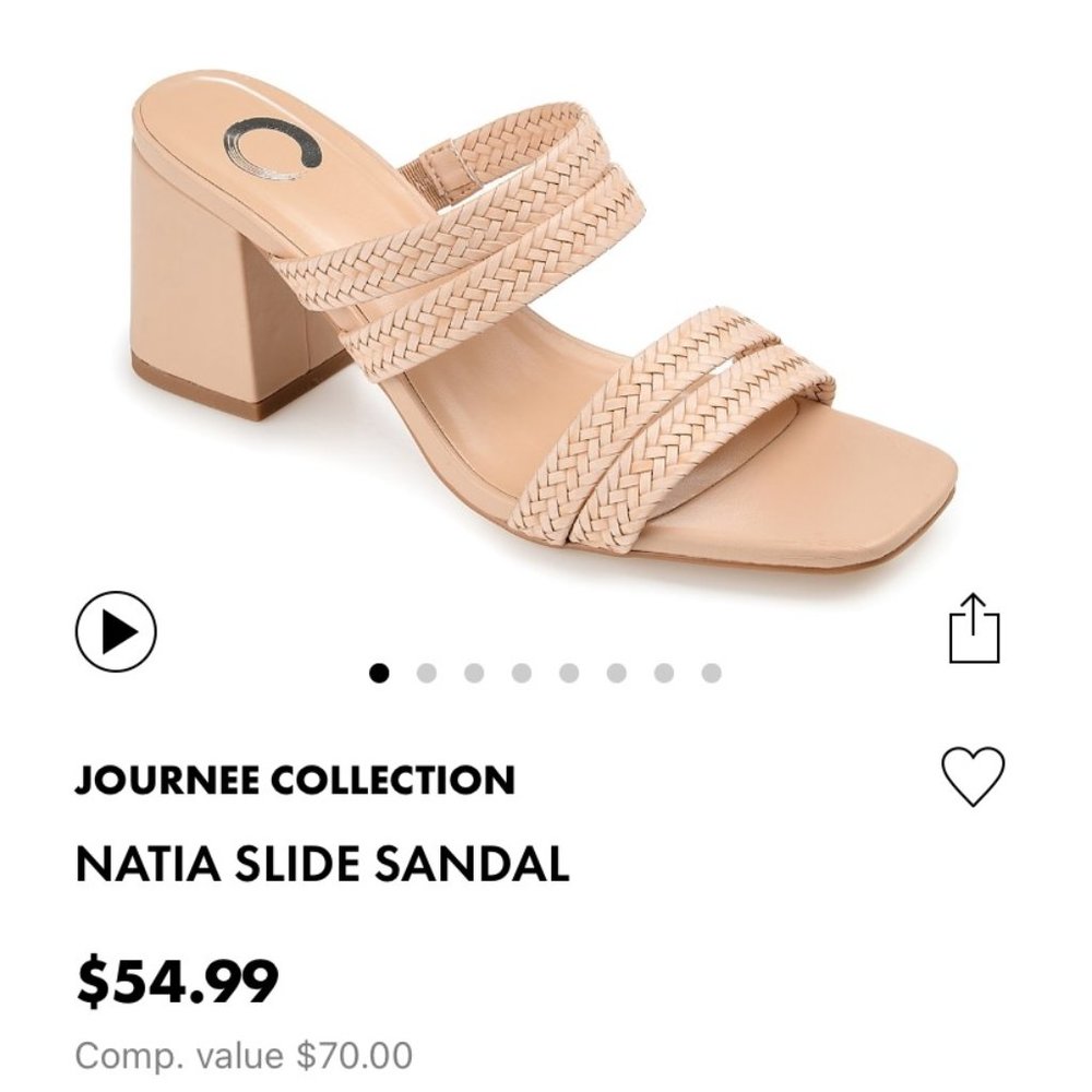 Journee Collection Natia Slide Sandal